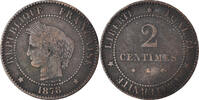 France 2 Centimes Coin -