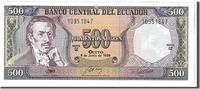Ecuador 500 Sucres Banknote, KM:124Aa -