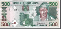 Sierra Leone 500 Leones Banknote -