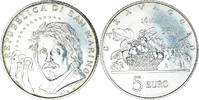 San Marino 5 Euro Caravaggio, Rome, Silver, KM:496 -