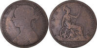 Great Britain Penny 1889 Coin, Victoria, Bronze, KM:755 S+ 116.72 元  ＋  41.42 元 运费