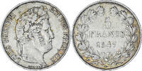 France 5 Francs Coin, Louis-Philippe, Paris, Silver -