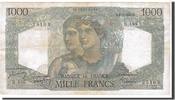 France 1000 Francs Banknote, 1 000 F 1945-1950 ''Minerve et Hercule'' -