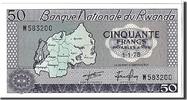 Rwanda 50 Francs Banknote, KM:7c -