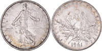 France 5 Francs Coin, Semeuse, Silver, KM:926, Gadoury:770 -