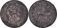 France 5 Francs Coin, Louis-Philippe, Paris, Silver -
