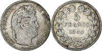 France 5 Francs Coin, Louis-Philippe, Lille, Silver -