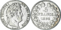 France 5 Francs Coin, Louis-Philippe, Rouen, Silver -