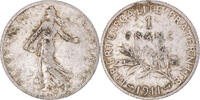 France Franc Coin, Semeuse, Paris, Silver, KM:844.1 -