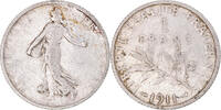 France Franc Coin, Semeuse, Paris, Silver, KM:844.1 -