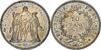 France 10 Francs Coin, Hercule, Paris, Avec accent, Silver -