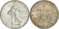 France Franc Semeuse, Paris, Silver, KM:844.1, Gadoury:467 -