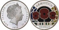 New Zealand 1 Dollar, 1 Oz Centenary of the First World War -Armistice -