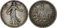 France Franc Coin, Semeuse, Paris, Silver, KM:844.1, Le -