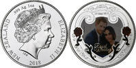 New Zealand 1 Dollar, 1 Oz Royal Wedding Harry Meghan, Silver -