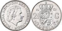 Netherlands 2-1/2 Gulden 1961 Coin, Juliana, Silver, KM:185 SS 129.69 元  ＋  41.42 元 运费