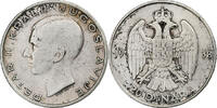 Yugoslavia 20 Dinara Petar II, Silver, KM:23 -