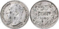 Belgium 50 Centimes Coin, Silver, KM:61.1 -