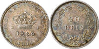 Portugal 50 Reis Coin, Luiz I, Silver, KM:506.2 -