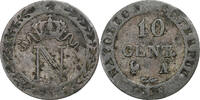 France 10 Centimes FRANCE, Napoléon I, Paris, KM #676.1, Billon, G... -