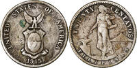 Philippines 20 Centavos Denver, Silver, KM:182 -