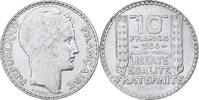 France 10 Francs Coin, Turin, Paris, Silver, KM:878 -