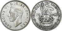 Great Britain Shilling George VI, Silver, KM:853 -