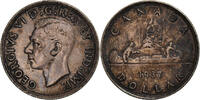 Canada Dollar George VI, Royal Canadian Mint, Silver, KM:37 -