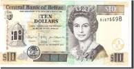 Belize 10 Dollars Banknote, 2011-01-11, KM:68d -