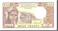 Djibouti 1000 Francs Banknote, Undated, KM:37b -