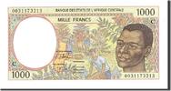 Central African States 1000 Francs Banknote, Undated, KM:102Cg -