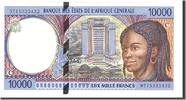 Central African States 10,000 Francs Banknote, Undated, KM:105Cc -
