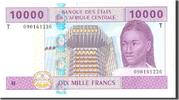 Central African States 10,000 Francs Banknote, Undated, KM:110T -