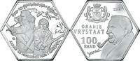 South Africa 100 Rand Coin, Orange free state.BE, Silver Clad -