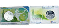 Netherlands 5 Euro 100 years of the PeacePalace. FDC, Silver -