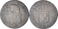 France Sol à l'Ecu Coin, Louis XVI, Lyon, Copper -