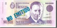 Uruguay 1000 Nuevos Pesos Banknote, Undated, KM:67a -