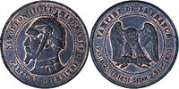 France 10 Centimes Coin, Napoleon III, SATIRICAL COINS -
