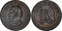 France 10 Centimes Coin, Napoleon III, SATIRICAL COINS -