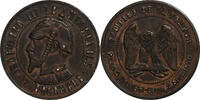 France 10 Centimes Sedan, Satirique, Bronze -