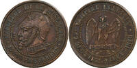 France Module de 5 Centimes Napoleon III, Paris, Satirique, Bronze -