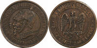 France Module de 5 Centimes Napoleon III, Paris, Satirique, Bronze -