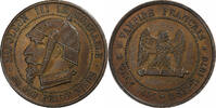 France 5 Centimes Napoleon III, Paris, Satirique, Bronze -