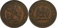 France 5 Centimes Napoleon III, Paris, Satirique, Bronze -