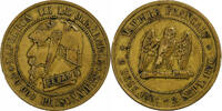 France 5 Centimes Napoleon III, Paris, Satirique, Bronze -