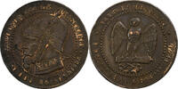 France 5 Centimes Napoleon III, Paris, Satirique, Bronze -