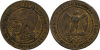 France 5 Centimes Napoleon III, Paris, Satirique, Bronze -