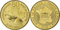 France betaalpenning Raid de Dieppe, Juno Beach, Copper-nickel Aluminium -