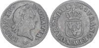 France Liard Coin, Louis XV, Liard à la vieille tête, Metz -