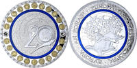 France Medaille 20 Ans de l'Euro, Cuivre plaqué argent -